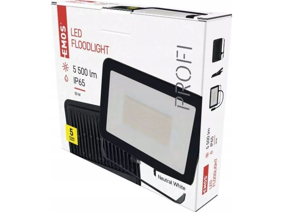 Emos LED projektør Profi ZS2642 50W 5500lm 4000K IP65 sort