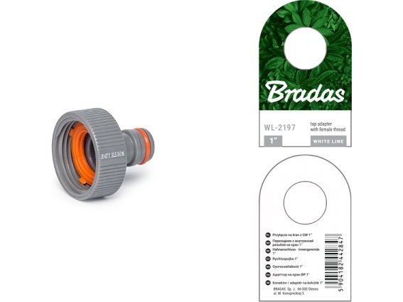 BRADAS overgangsstykke for kran GW 1 /WHITE LINE