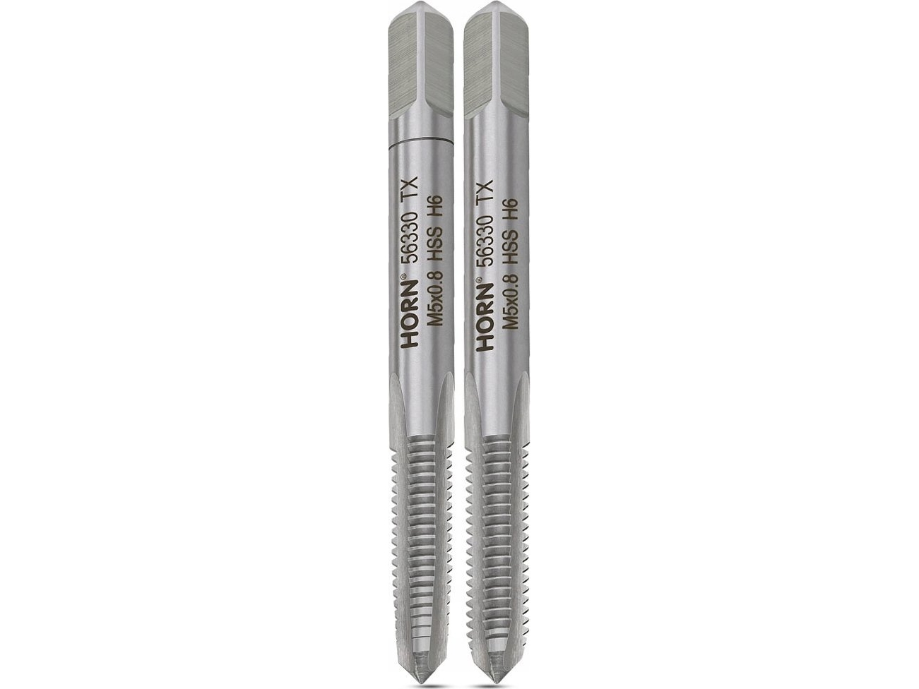 Gevindtappe M 5x0,80 mm, sæt á 2 stk.