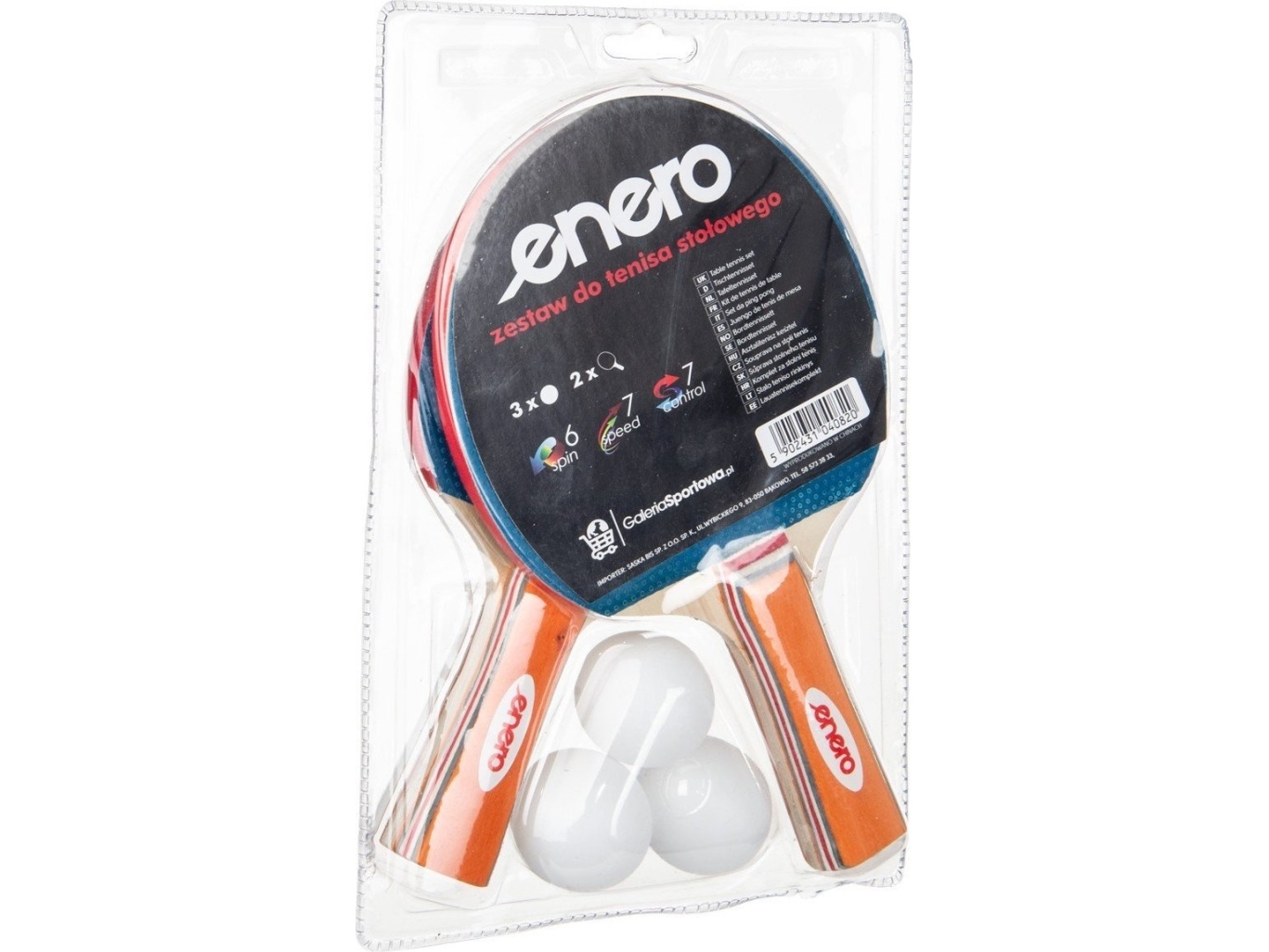 Enero Lumarko Bordtennis 2 Ketchere 3 Bolde!