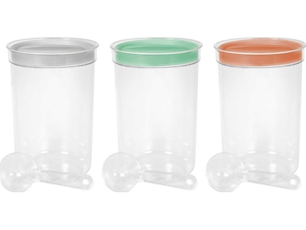 Curver Messbecher Mit Löffel 1.7L Food Storage Container Mehle Reis Zucker Nudeln Flocken