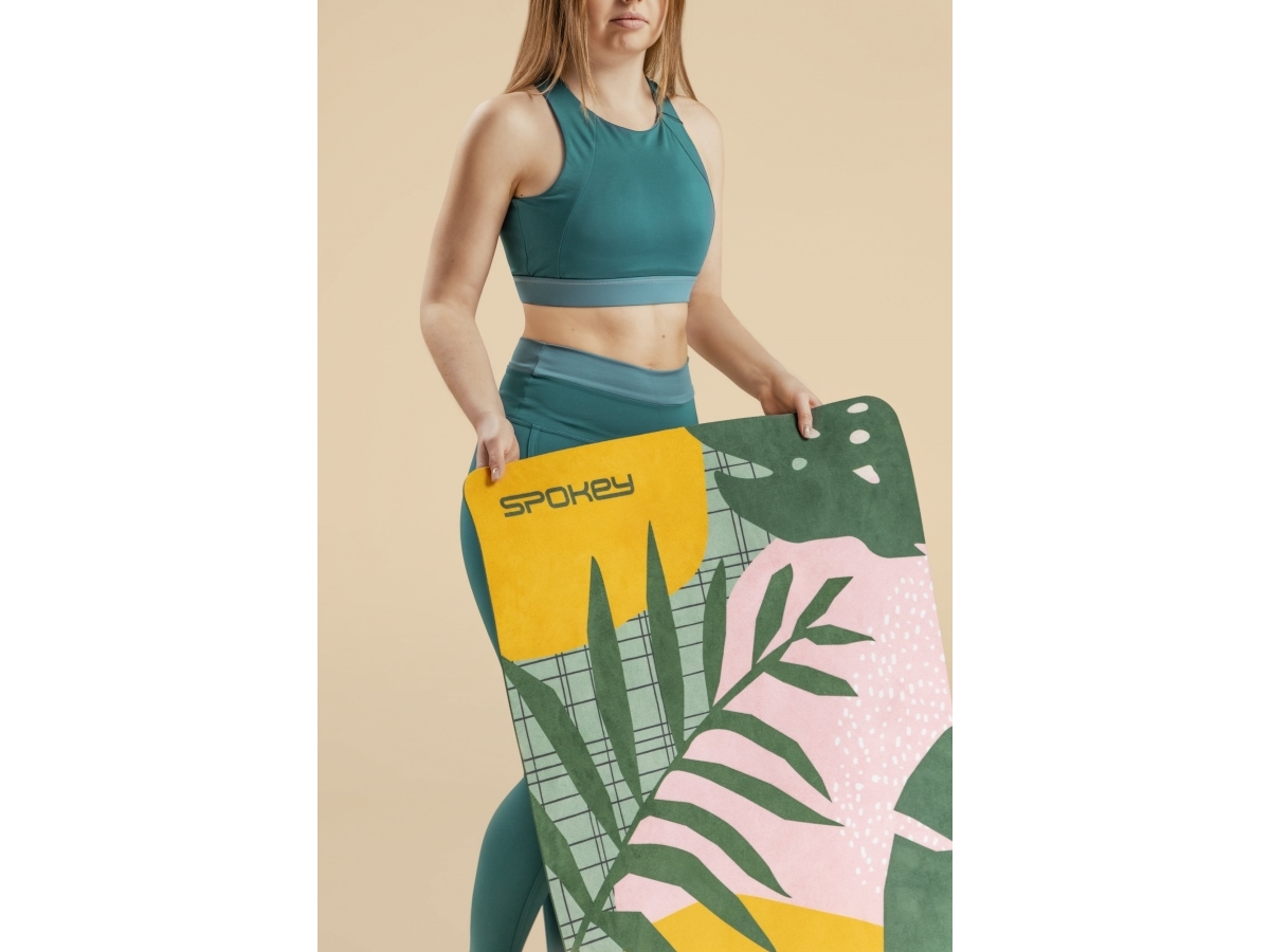 Spokey träningsmatta Home Jungle 183 x 61 x 4 cm grön