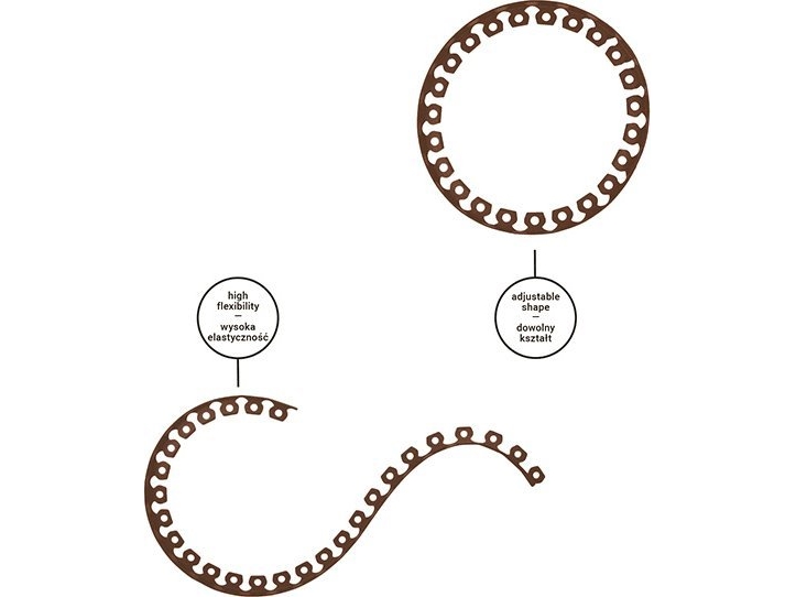 BRADAS set med gräskanter 40 mm EASY BORDER bruna | Trädgården - Trädgårdsredskap - Kantverk | GameStuff