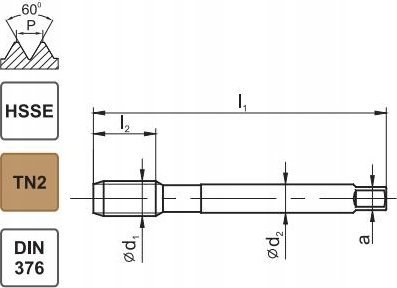 FANAR TAP M 3 DIN-376C R40 (6H) HSSE TIN 800X
