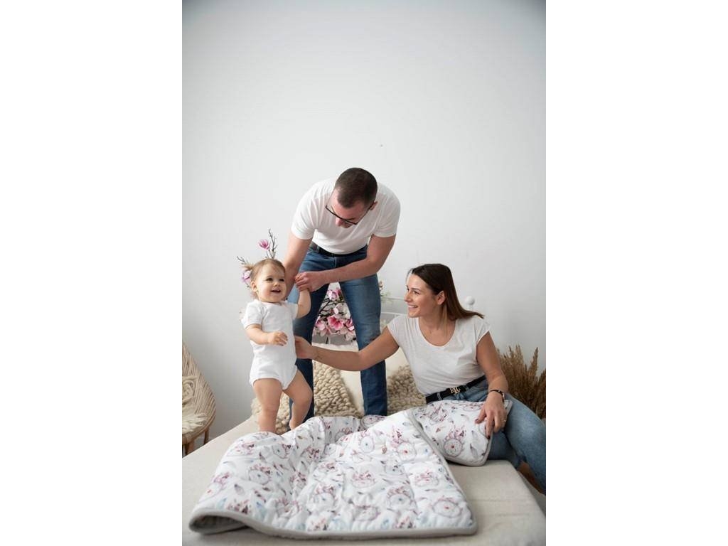 Multitex Komplet Kołdra 80 x 100 + 30 x 40 Muslin Design 03