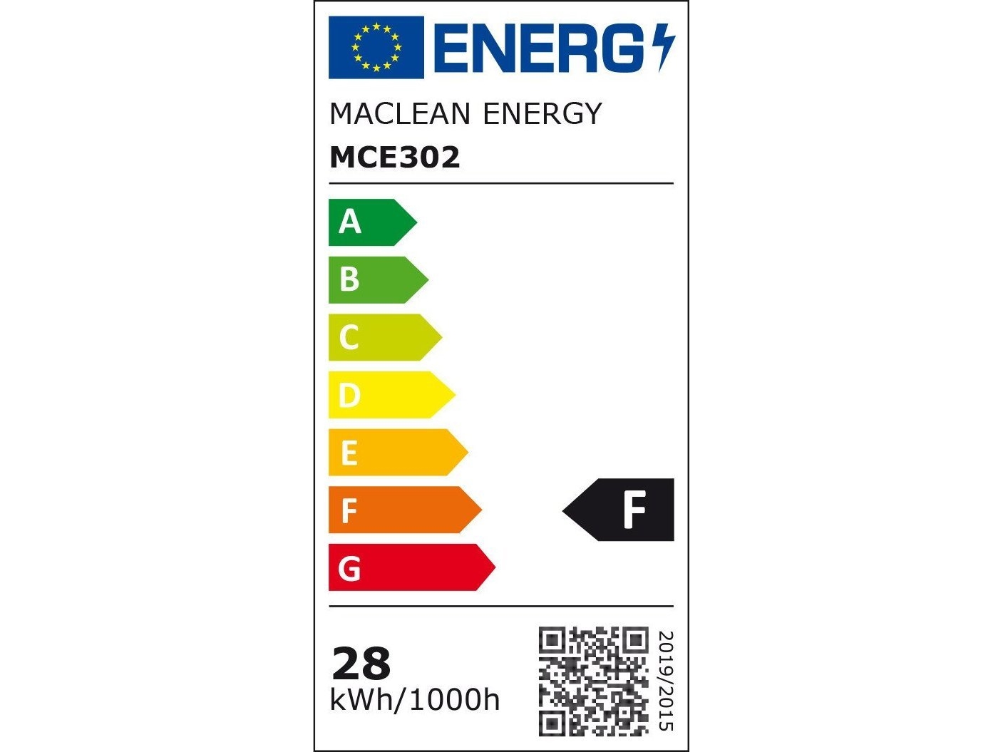 Maclean Led-Pære Maclean Mce302 Cw E27, 28W, 220-240V Ac, Kold Hvid, 6500K, 2940Lm