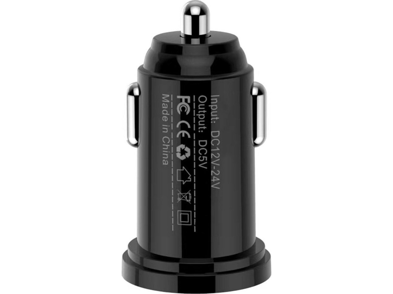 Techly Iusb2-Car5-A24, Automatisk, Cigartænder, 2,4 A, Sort