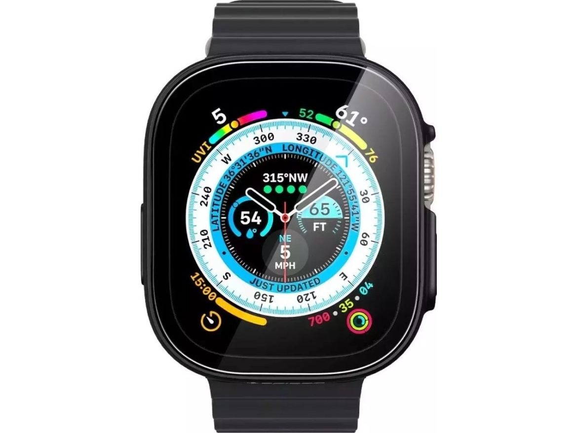 Spigen Thin Fit 360, Boks, Smartwatch, Sort, Apple, Apple Watch Ultra, Polykarbonat (Pc), Hærdet Glas