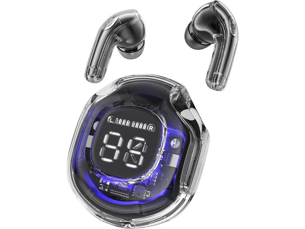 Acefast-Hovedtelefoner Tws Acefast T8-Hovedtelefoner, Bluetooth 5.3, Ipx4 (Hvid)
