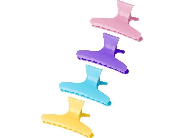 Activeshop hårklemmer (krabbeklammer) E-47, 12 stk., 8,2 cm, mix farver