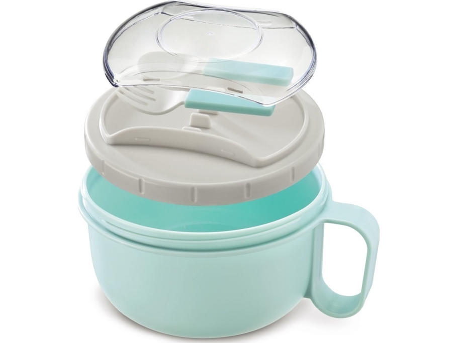 Xavax madbeholder med gaffel og ske 1100 ml, TO GO