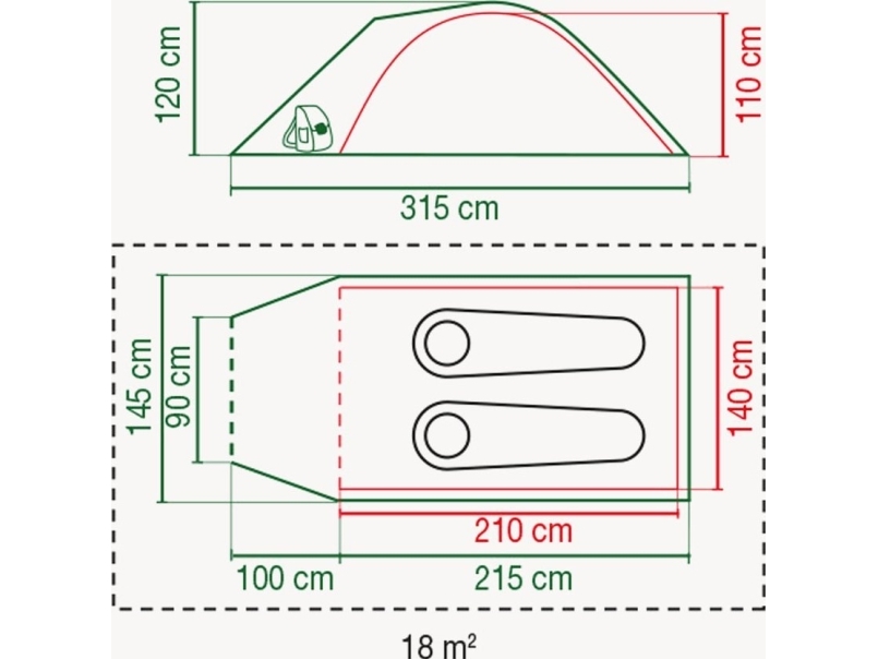 Coleman Darwin 2+ vandringstält grå | Utomhus - Camping - Tält | GameStuff