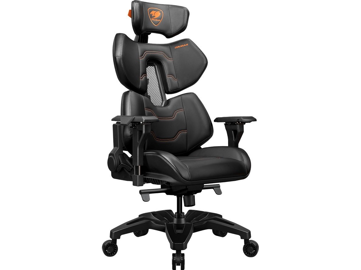 COUGAR Gaming CGR-TER, Yleispelituoli, 135 kg, pehmustettu istuin, Pehmustettu selkänoja, Universaali, Musta