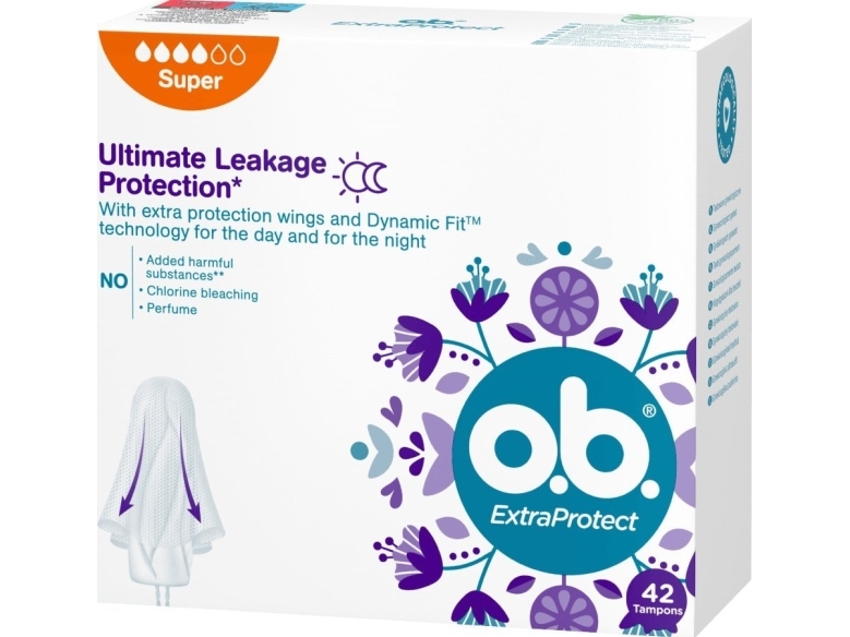 O.B._ExtraProtect Super tampons 42pcs. | Hälsa - Personlig hygien - Bindning och inlägg | GameStuff