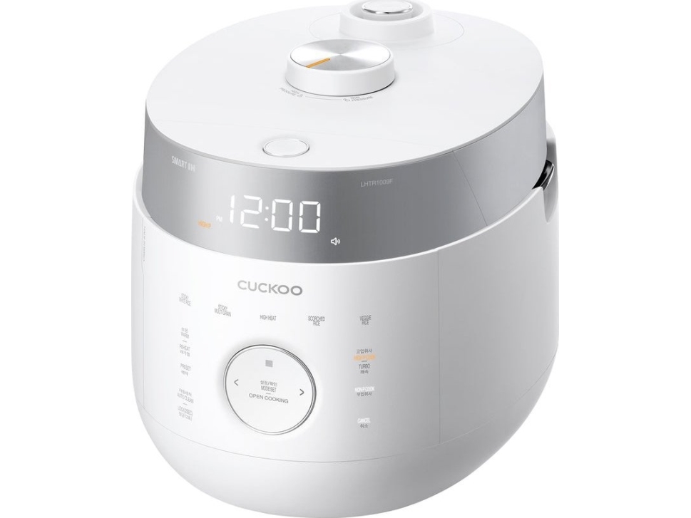 Cuckoo CRP-LHTR1009F - hvid - 1,8 l - knapper - drejekontrol - touch - rustfrit stål - 1305 W - 120 V