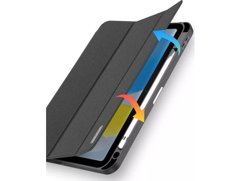Dėklas Dux Ducis Domo Apple Ipad 10.9 2022/Ipad 11 2025 Juodas
