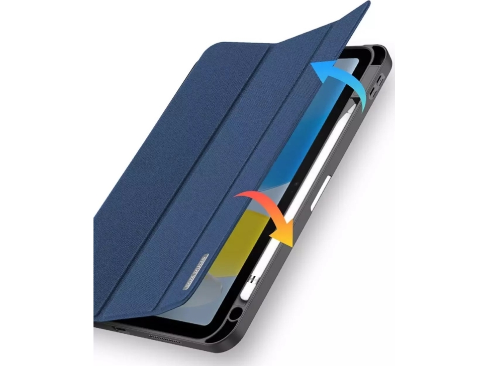 Dux Ducis Dux Ducis Domo Tablet Case Ipad 10.9'' 2022 (10. Gen.) Smart Cover Stand Blue