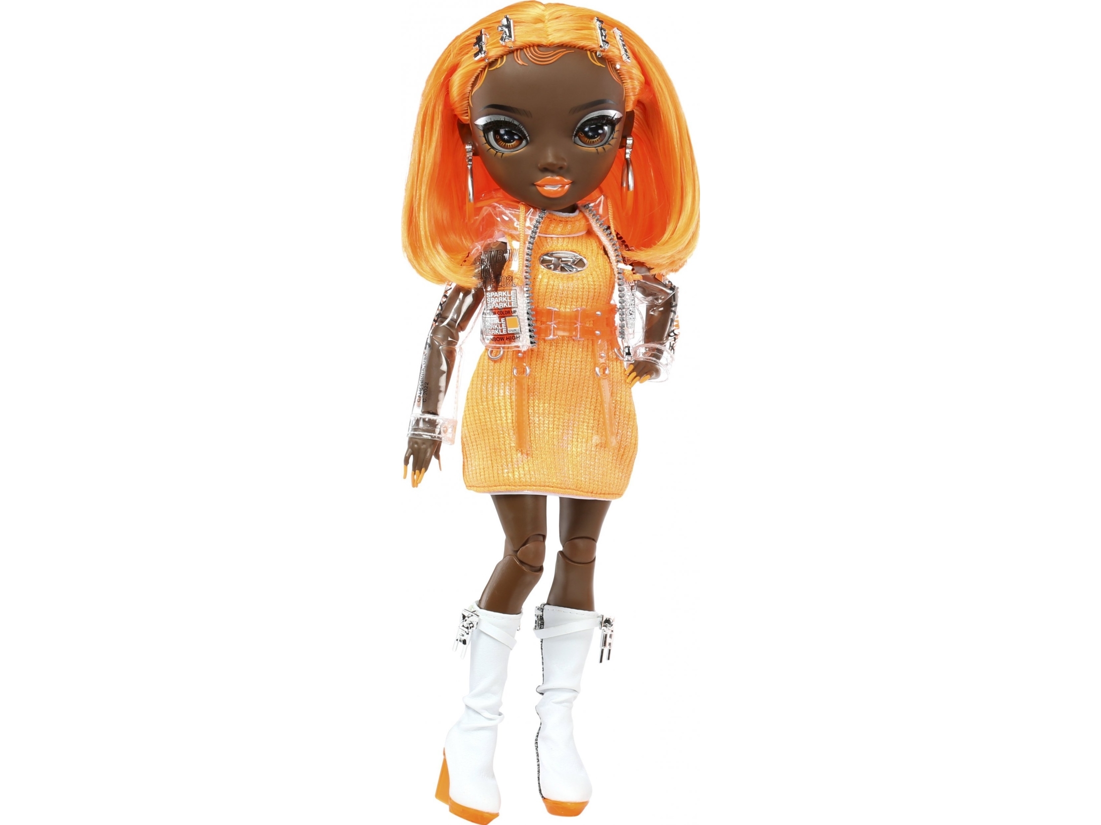 Rainbow High Orange Fashion Doll -Michelle St. Charles, Mode dukke, Hunstik, 4 År, Dreng/Pige, Flerfarvet