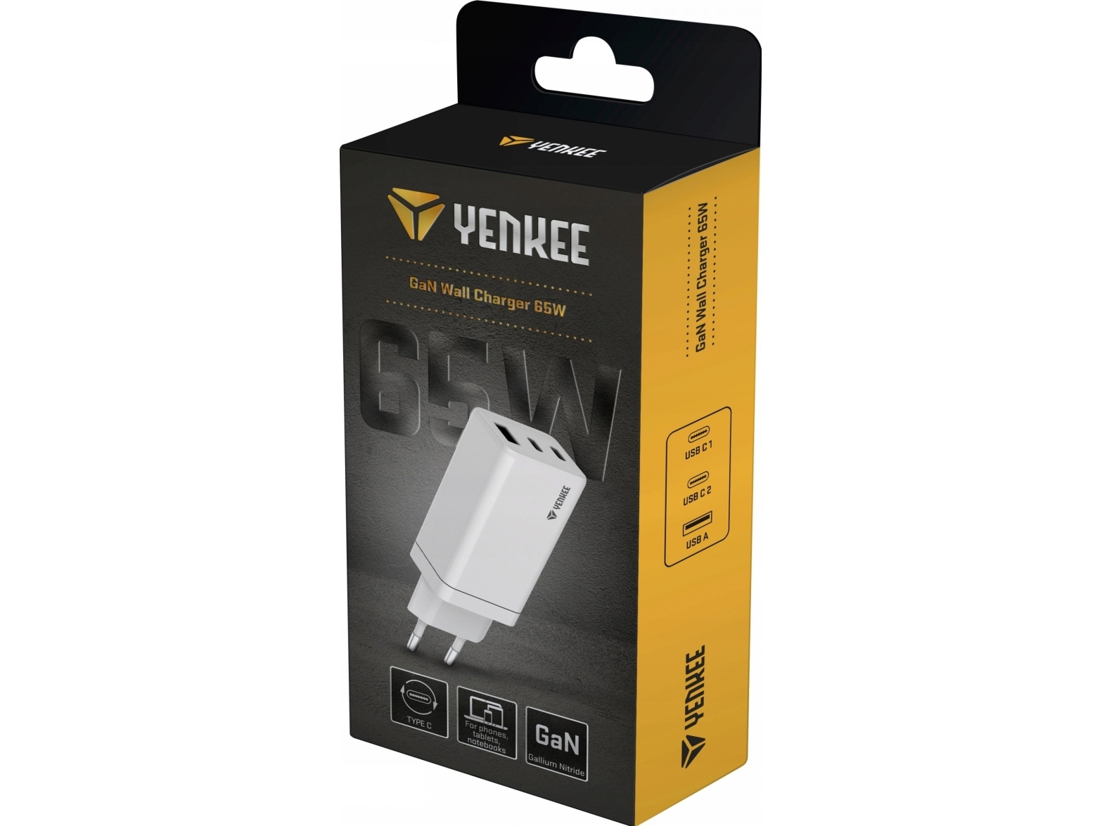 Yenkee-Oplader Yac 2065 3Xusb 65W Yenkee-Oplader