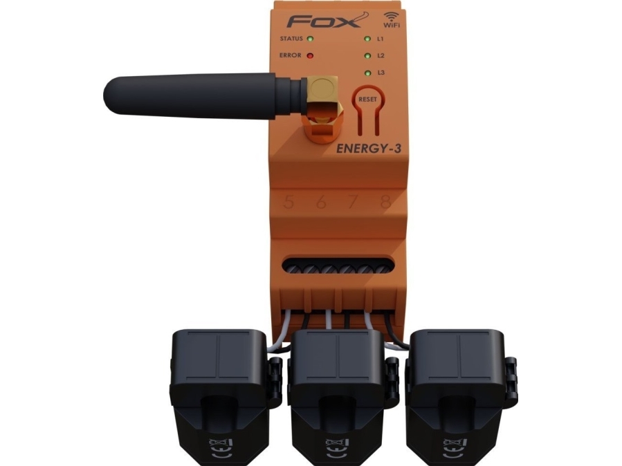 F&F 3-faset energiforbrug monitor Wi-Fi ENERGY 3 FOX