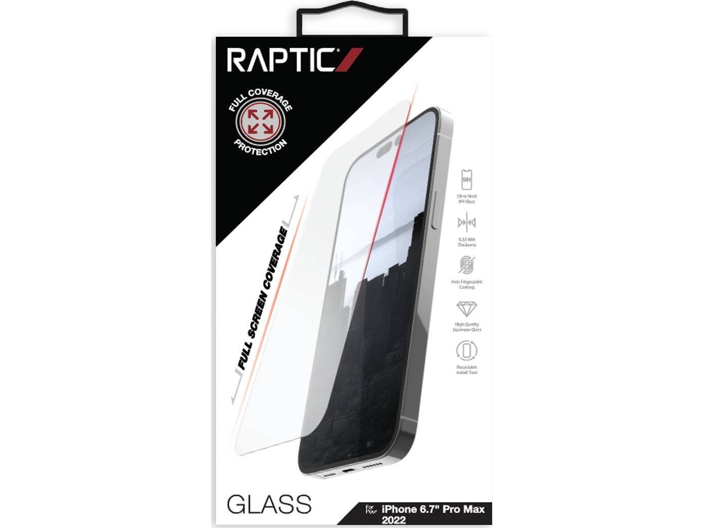 Raptic Raptic X-Doria Full Glass Hærdet Glas Til Iphone 14 Pro Max Fuldskærm