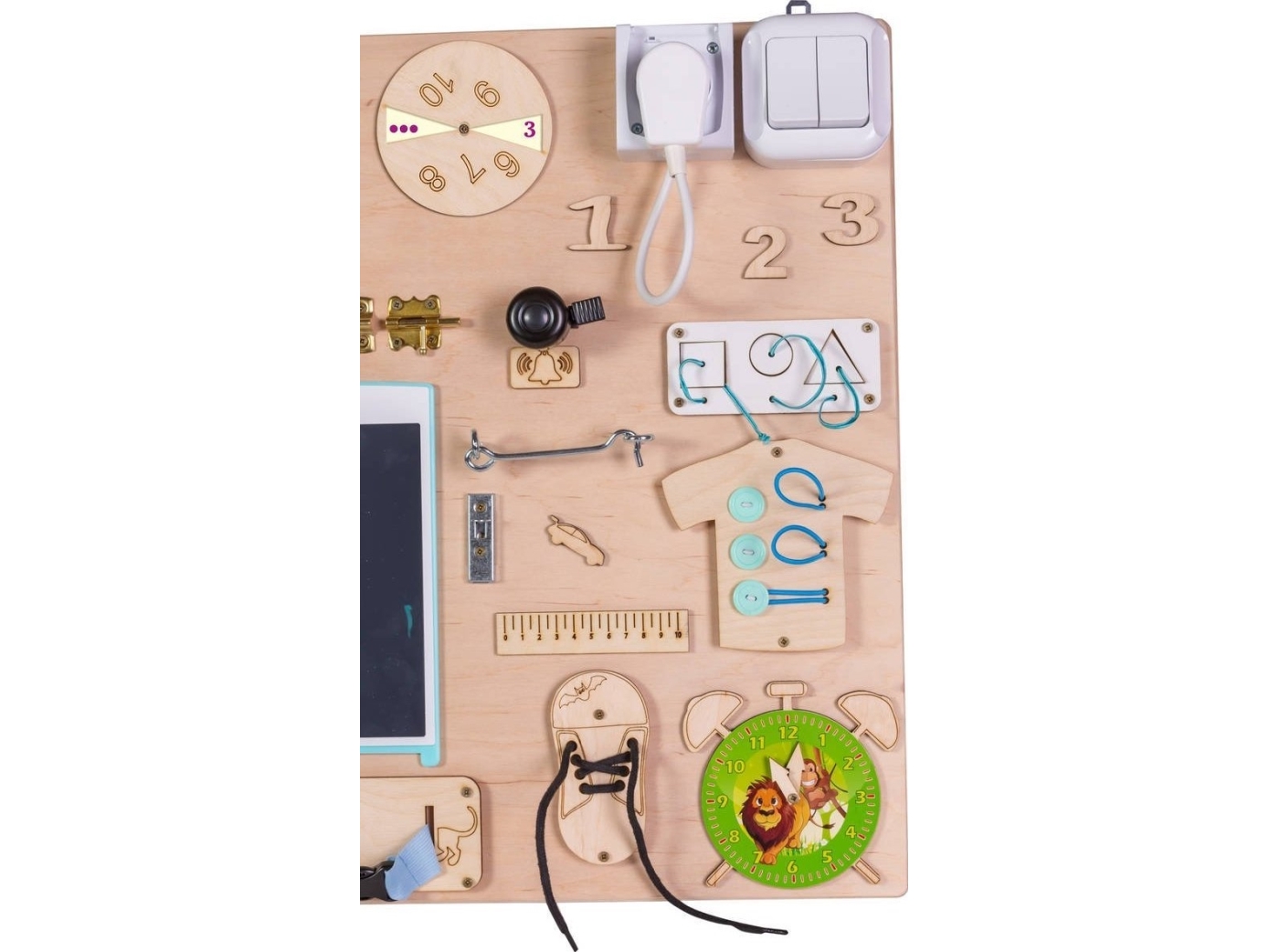 KIK Sensory manipulativ træplade 75x50 cm