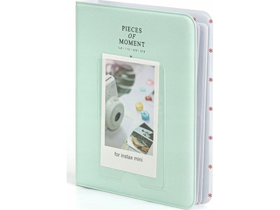 Loveinstant Fotoalbum 64 Stk. Til Fujifilm Instax Mini 12 11 40 9 8 7S Evo Liplay Link 2 Se / Pastel Green