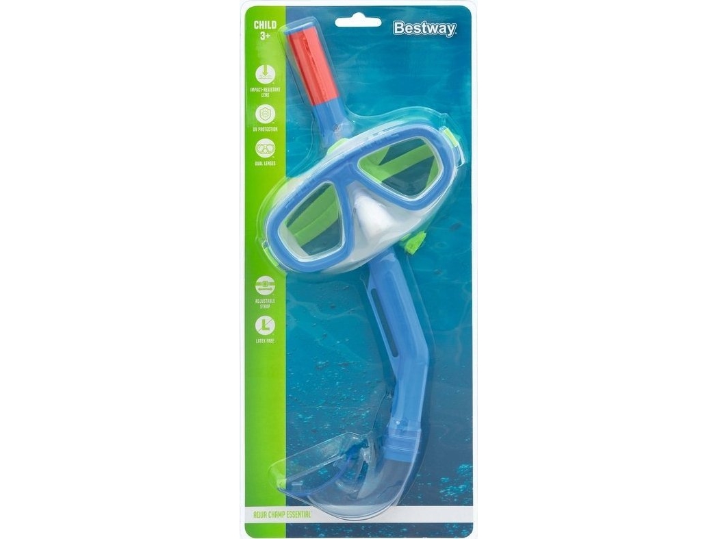 Diving Mask With Snorkel Navy Blue Bestway 24018