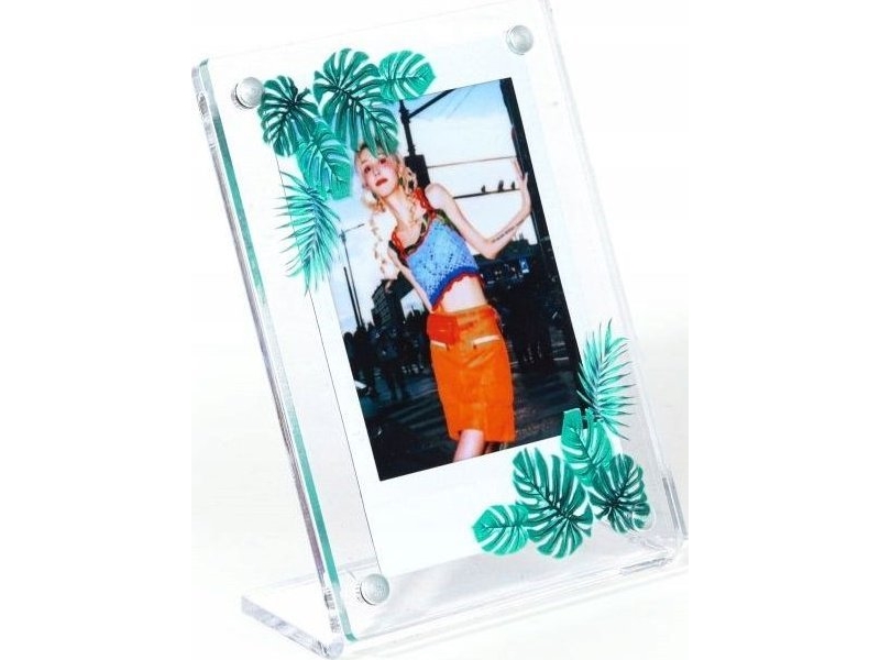 Loveinstant Fotostativramme Fuji Fujifilm Instax Mini / Zink / Grønne Blade