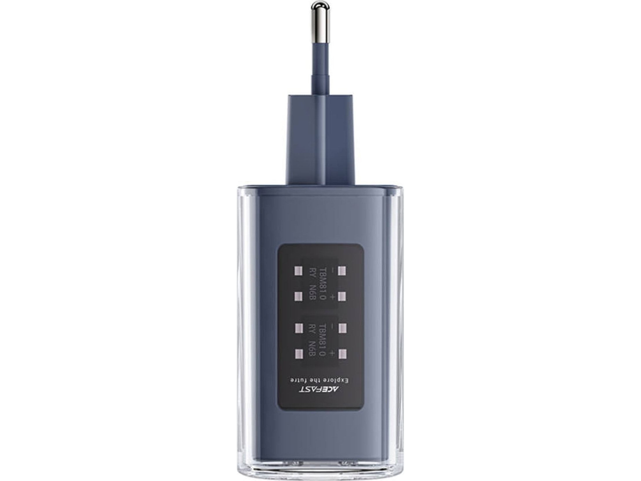 Acefast Oplader Acefast A45 Vægoplader, 2X Usb-C, 1Xusb-A, 65W Pd (Grå)