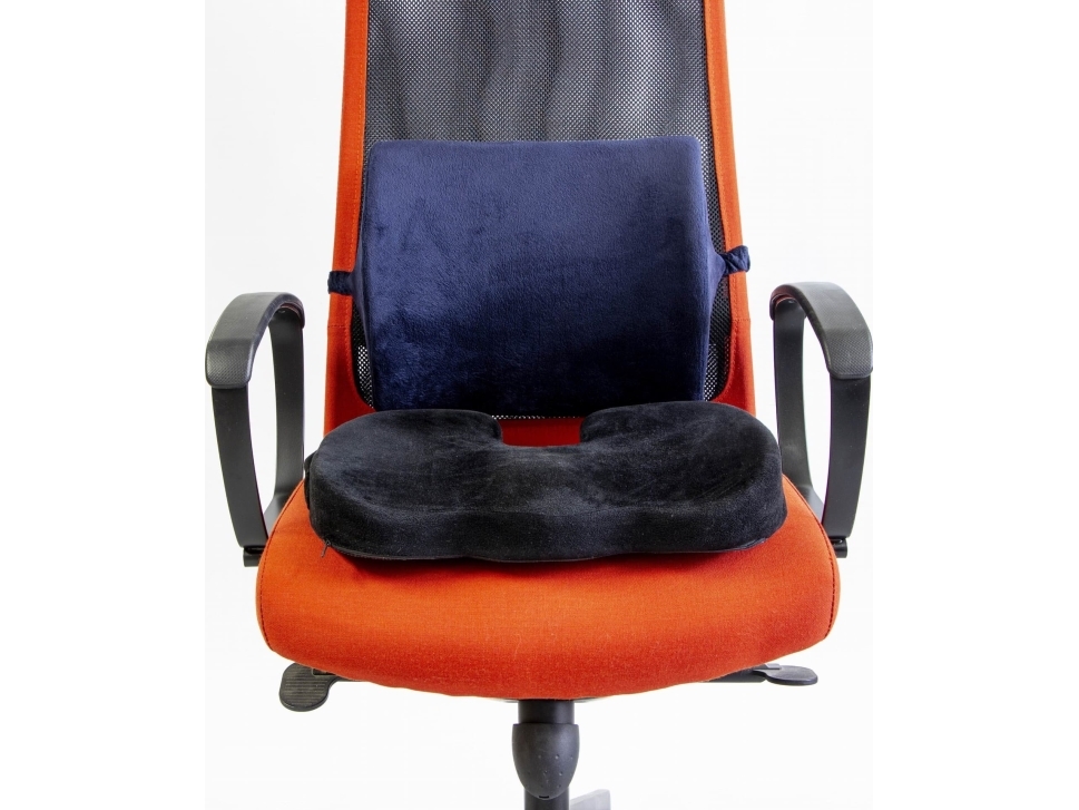 Powerton Ortopedyczna poduszka, plastände, tryckhållfast, ergonomisk, svart, skum med minneseffekt, Powerton | N - A | GameStuff