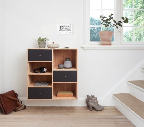 Tech Trådløs Rumtermostat St293v3 2-Vejs (Frontplade I Glas) Hvid