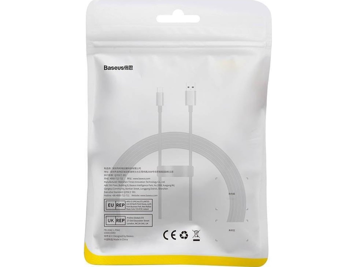 Baseus Superior Usb Auf Usb-C 100W 2M (Schwarz)