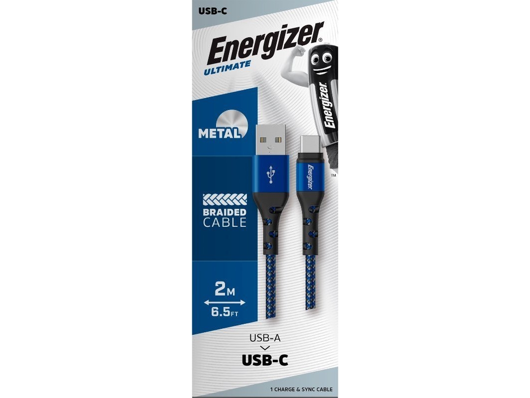Energizer Usb Cable Energizer Ultimate - Usb-A To Usb-C Connecting Cable 2M (Blue)