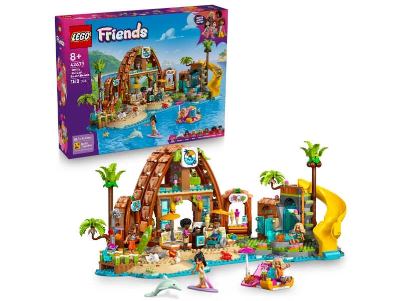 LEGO Friends 42673 Familjesemester på strandresort | LEGO® - LEGO® teman D-I - LEGO Friends | GameStuff
