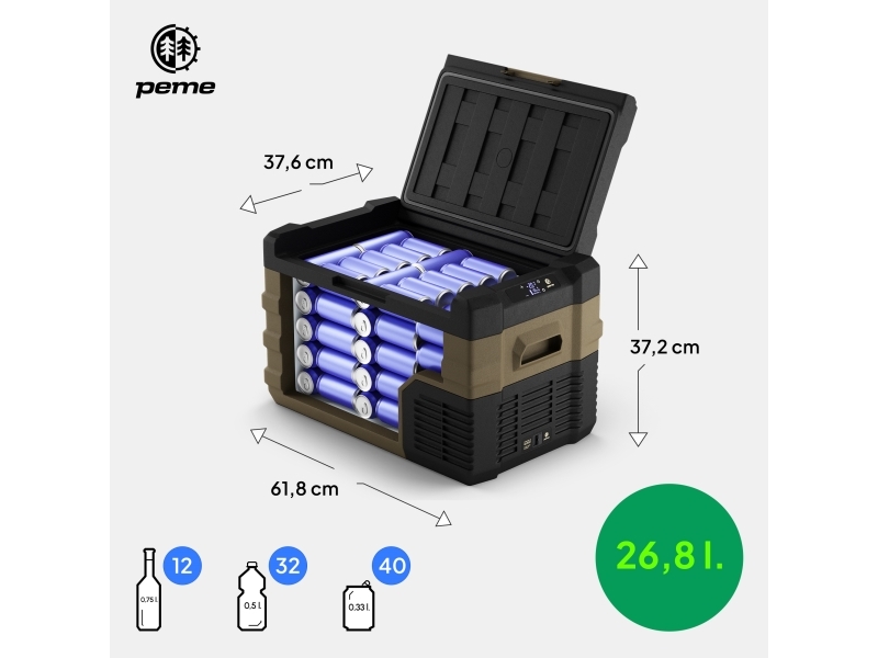 Peme Quest 30 Sturmsand Touren-Kühlschrank