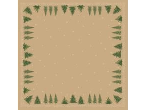 Tischtuch Bio Dunicel 84 X 84 Cm Humble Trees Braun, 20 Stück/Pk