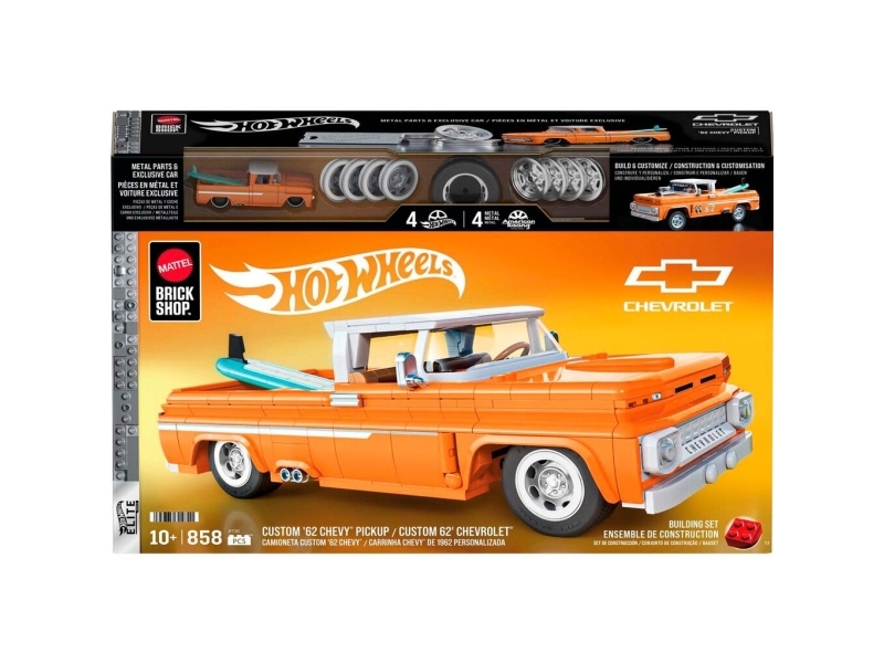 Hot Wheels Brick Shop Elite Series byggsats 858 st. Custom '62 Chevy Pickup