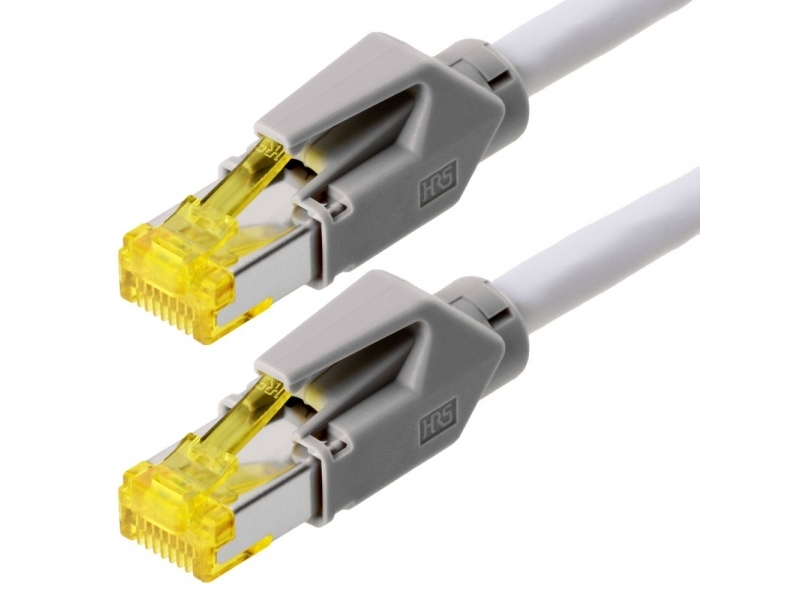 D?Twyler-Patchkabel S/Ftp, Pimf, Cat 6A, Grå, 1,5 M Til 10 Gigabit/S, Halogenfri, Med D?Twyler-Kabel Og Hirose-Stik Tm31 (780015)