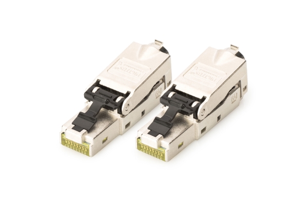 Digitus DN-93631-2, RJ-45, Sølv, Hankjønn, Rett, Zink, Cat6a