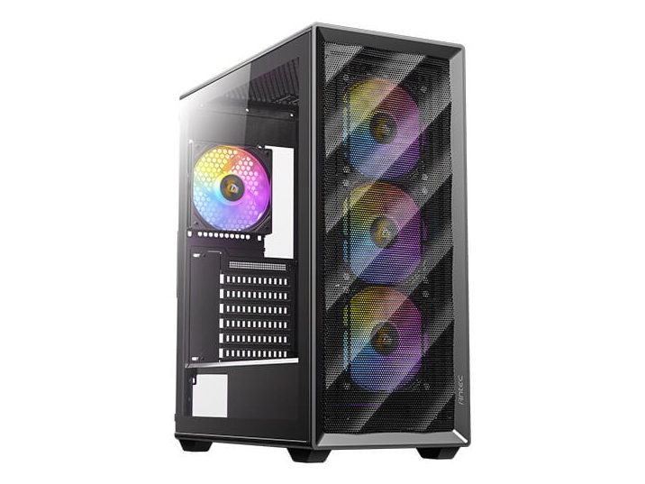 Antec Ax85 Argb, Midi Tower, Pc, Schwarz, Atx, Itx, Micro Atx, Kunststoff, Stahl, 16 Cm