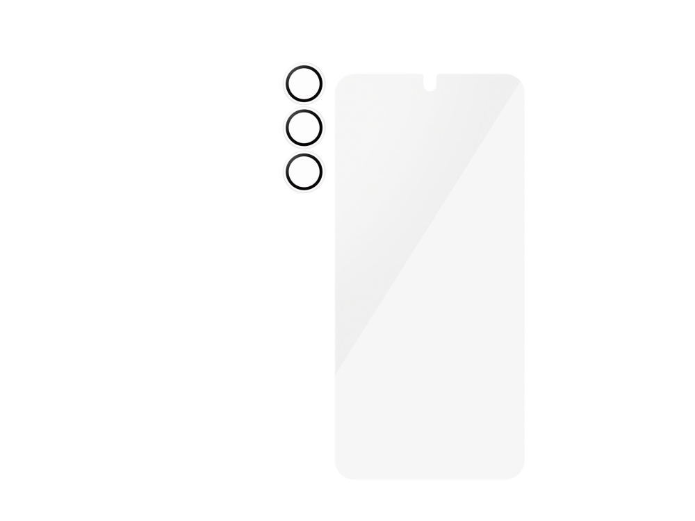 Panzerglass 2-In-1 Set Samsung Galaxy S25, Samsung, Samsung - Galaxy S25, Trockene Anwendung, Kratzresistent, Schockresistent, Transparent, 1 Stück