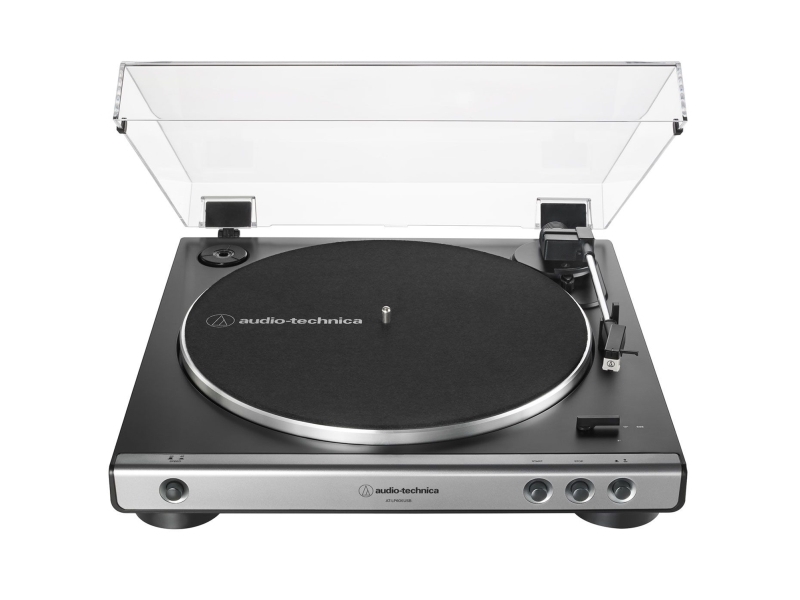 Audio-Technica At-Lp60xusb, Audio-Plattenspieler Mit Riemenantrieb, Vollautomatisch, Grau, Metallisch, Aluminium, 33 1/3,45 Rpm, Dc-Servomotor