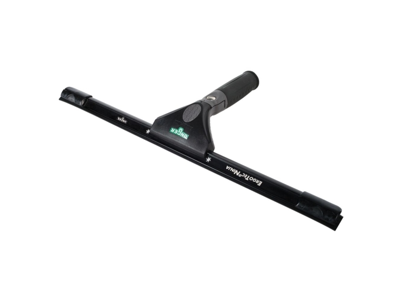 Vinduesskraber, Unger ErgoTec Ninja, 35x18,5x4,5cm, sort, aluminium/plast/gummi, 35 cm, blødt gummi