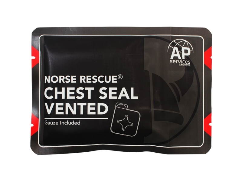 Chest Seal, Norse Rescue, 15X15cm, Til Brystkasse