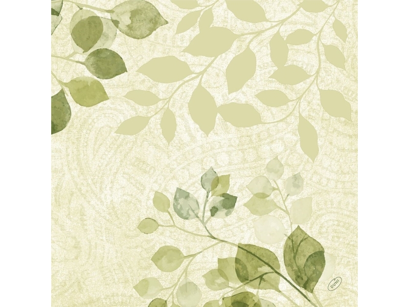 Servietten Bio Dunisoft Airlaid 40X40 Cm Paisley Leaves, 60 Stk./Pack