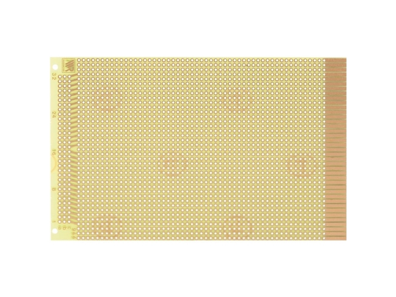 WR Rademacher WR-Typ 944 Printplade til eksperimenter Epoxyd (value.1391606) (L x B) 160 mm x 100 mm 35 μm Rastermål 2.54 mm Indhold 1 stk