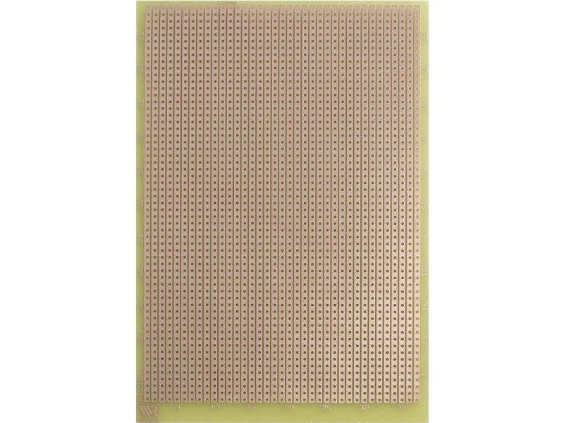 WR Rademacher WR-Typ 732 Printplade til eksperimenter Epoxyd (L x B) 160 mm x 100 mm 35 μm Rastermål 2.54 mm Indhold 1 stk