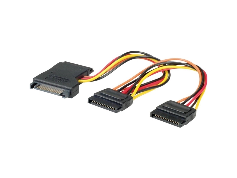Ax Accessories - Strøm-Splitter - Sata Strøm (Hun) Til Sata Strøm (Han)