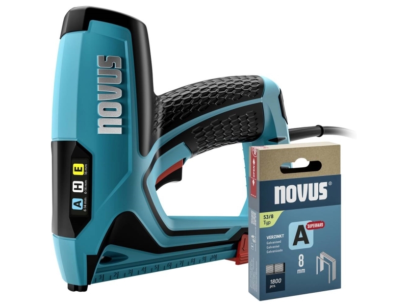 Novus Tools 031-0369 Elektrisk Hæftemaskine Klammer-Type Type 37 , Type 53 Klammer-Længde 6 - 14 Mm